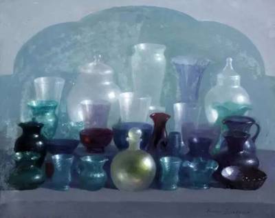 水粉、油画、水彩下的玻璃器皿,美呆了!