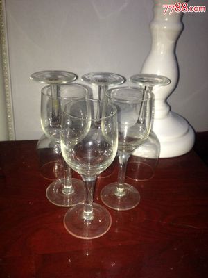 解放初/全品高脚玻璃杯_玻璃器皿_皓瀚藏品杂货铺【7788收藏__中国收藏热线】