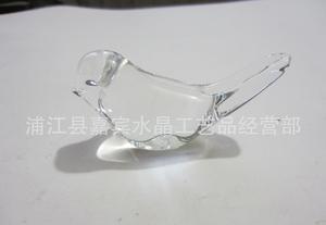 【玻璃器皿容器配件 水晶玻璃小鸟 玻璃工艺品小鸟批发】价格_厂家_图片 -