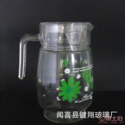 【自主新品玻璃容器玻璃壶精美玻璃水具套装大肚壶印花批发大肚壶贴花】闻喜县明耀玻璃厂 - 产品库